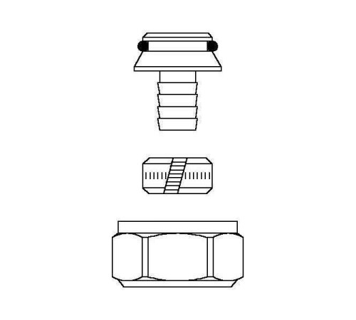 Набор со стяжным кольцом Oventrop 16x2 мм G 3/4 латунь 1027777