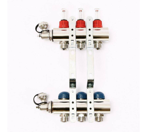 Коллекторная группа Uni-Fitt серия E 1x3/4 EK 3 выхода с расходомерами 440E4303