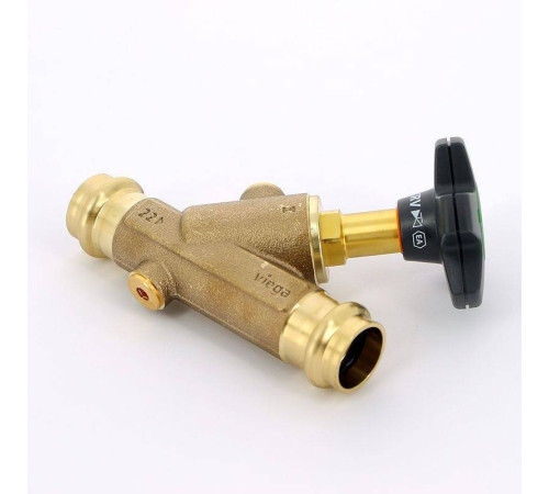 Вентиль комбинированный бронзовый Viega Easytop Basic CRV 22 мм 757212