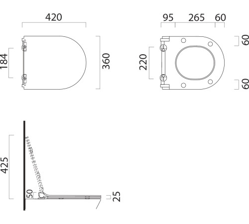 Сиденье для унитаза с крышкой GSI Pura SoftClose белый глянцевый MS76SN11