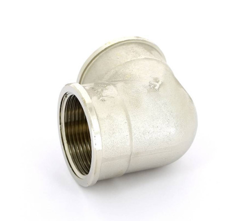 Угольник латунный никелированный Tiemme 1 1/2х1/2 ВР-ВР 1500412