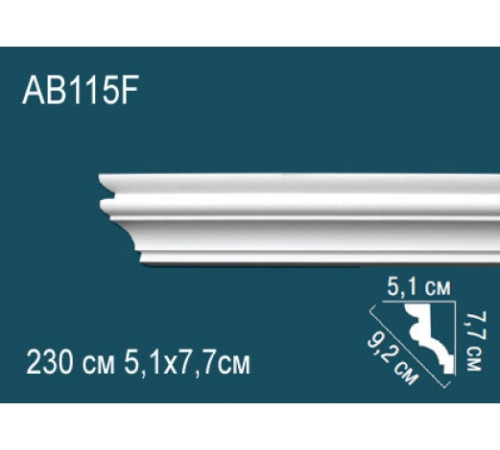 Карниз потолочный гибкий Perfect 105x110x2000 мм AB115F