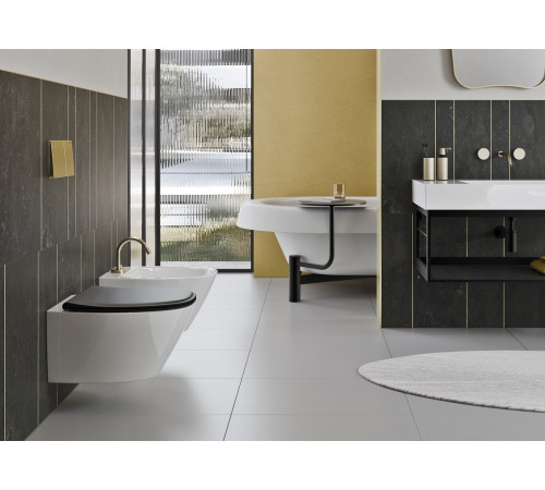 Унитаз подвесной безободковый GSI Modo+ Swirlflush 540x370 мм белый глянцевый 8415FR411