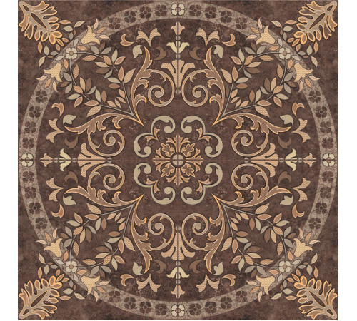 Панно напольное Cersanit Pompei коричневое 88х88 см PY6G114