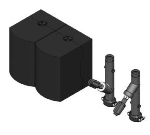 Комплект отсечной арматуры Meibes DN50 Victaulic в изоляции ME 66548 ISO