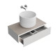 Тумба под раковину подвесная Kerama Marazzi Magica 88.4х48.5х22 см 1 ящик утренний серый матовый MA.90.1/MGR.M