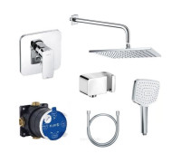 Душевой комплект 7 в 1 Kludi PureStyle 250х250/135х135 мм 406300575