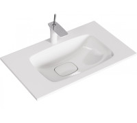 Раковина AQUATON Malaga 750 755х460х180 мм литьевой мрамор Mal.75.04.D