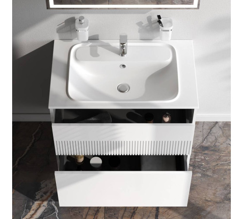 База под раковину AM.PM Func 80 см 2 ящика белый матовый M8FFUX0802WM