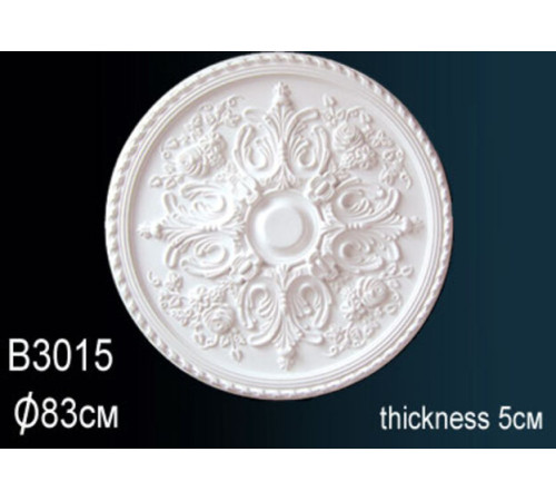 Розетка потолочная Perfect полиуретановая с орнаментом 600 мм B3015