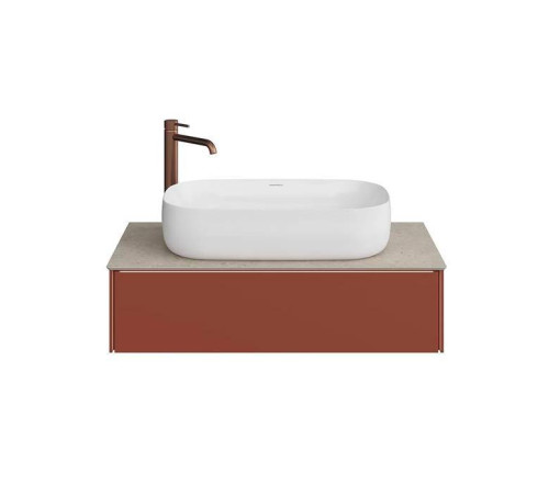 Тумба под раковину подвесная Kerama Marazzi Magica 88.4х48.5х22 см 1 ящик венецианский красный матовый MA.90.1/VR.M