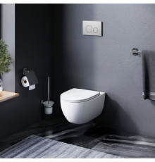 Унитаз подвесной AM.PM Spirit V2.0 FlashClean безободковый с сиденьем микролифт C111700SC