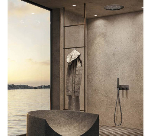 Верхний душ Newform Head Showers d40 см круглый потолочный хром 682.21.018