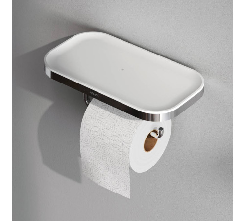 Держатель для туалетной бумаги с полкой AM.PM Func хром A8F341400