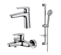 Набор смесителей AQUATEK БЕТТА Set 3 в 1 (AQ1110CR+AQ1140CR+AQ2013CR) хром AQ1130CR