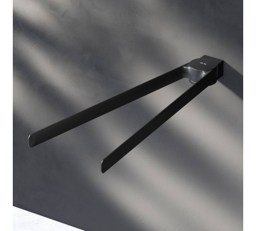 Вешалка для полотенец двойная поворотная AM.PM Inspire V2.0 40 см черный матовый A50A32622