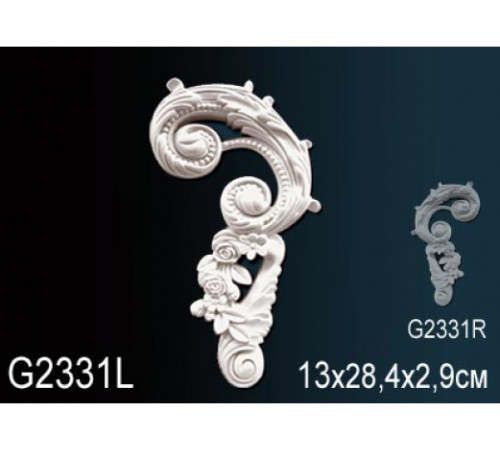 Декоративный элемент Perfect полиуретан левый G2331L