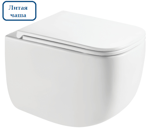 Унитаз подвесной Aquame AQM2016PRO с сиденьем SoftClose 480х340 мм AQM2016PRO