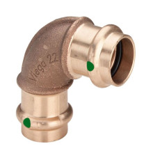 Отвод Viega Sanpress SC-Contur бронза 15 мм 90° модель 2216 103750