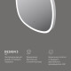 Зеркало AM.PM Func 60 см квадратное с LED-подсветкой и ИК-сенсором M8FMOX0601WGS