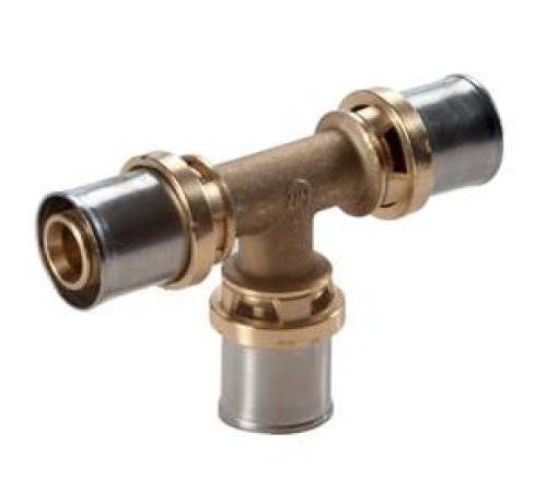 Тройник Giacomini RM150 20x2 мм латунный пресс RM150Y007