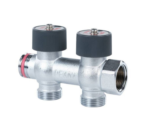 Коллектор распределительный REHAU G1 2 отвода G3/4 EK 11316443001