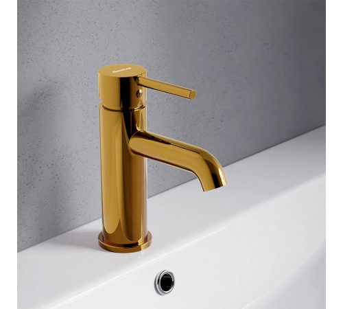 Смеситель для раковины AM.PM Scandinavian Pure золото 360210600