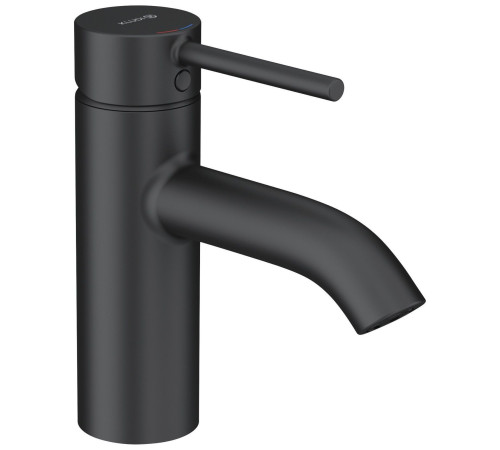 Смеситель для раковины Kludi Bozz 75 мм гладкий корпус черный матовый 382723976