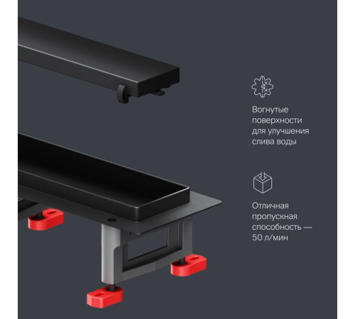 Трап для душа линейный AM.PM Masterflow Tile 60 см W01SC-U11-060-04BM