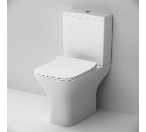 Унитаз-компакт AM.PM Gem безободковый с сиденьем микролифт C908601SC