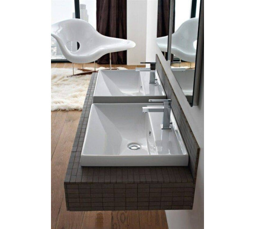 Раковина подвесная Scarabeo ML 61.5x47 см 1 отверстие для смесителя белая 3004