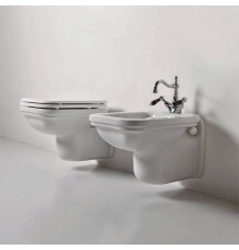 Унитаз подвесной Kerasan Waldorf 55х37 см белый/хром 411501