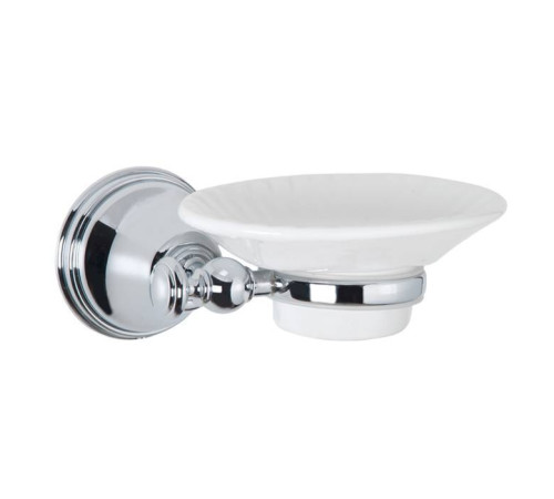 Мыльница подвесная Tivoli World Harmony 106 керамическая белая хром TWHA106cr
