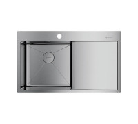 Кухонная мойка Omoikiri Akisame 86-L-IN 86x51 см нержавеющая сталь 4993760