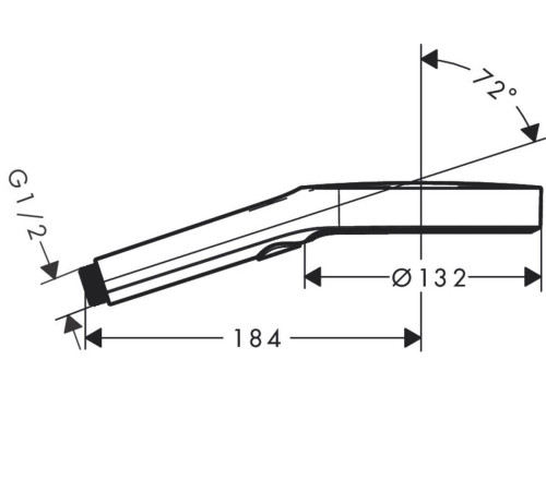 Ручной душ Hansgrohe Rainfinity 130 мм 3jet белый матовый 26864700
