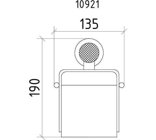 Держатель для туалетной бумаги подвесной Boheme Royal Cristal золото 10921-G-B