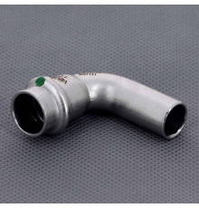 Отвод однораструбный 90° Viega Sanpress Inox пресс нержавеющая сталь 15 мм 435707