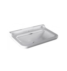 Раковина Kerasan Waldorf 80х55 см 1 отверстие керамическая белый/хром 4141K1bi/cr*1