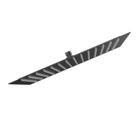 Верхний душ AQUAMET 400х400 мм нержавеющая сталь черный матовый AQM8608MB