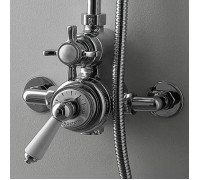Термостат для душа Devon&Devon Coventry хром белая ручка MARM74CR