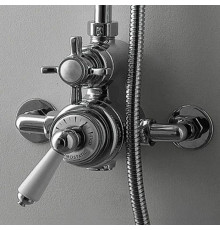 Термостат для душа Devon&Devon Coventry хром белая ручка MARM74CR