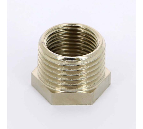 Футорка никелированная Uni-Fitt 1/2x2 НВ 604N7200
