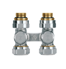 Клапан для нижнего подключения Heimeier Vekotec угловой двухтрубный Rp 1/2 0551-50.000