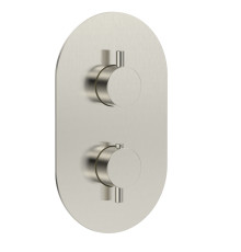 Термостат встраиваемый AQUAMET Siena на 3 потр. с внутр. частью никель шлиф. AQM8806BN