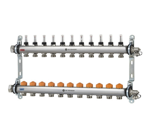 Коллектор распределительный Heimeier Dynacon Eclipse 11 контуров 9340-11.800