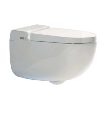 Унитаз-биде подвесной Kludi Cleantronic 62.5 см с пультом и крышкой 16WCW0143