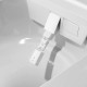 Умный унитаз Kerama Marazzi ТекВейв подвесной 38x59 см белый глянцевый KMTWWc59GWh2