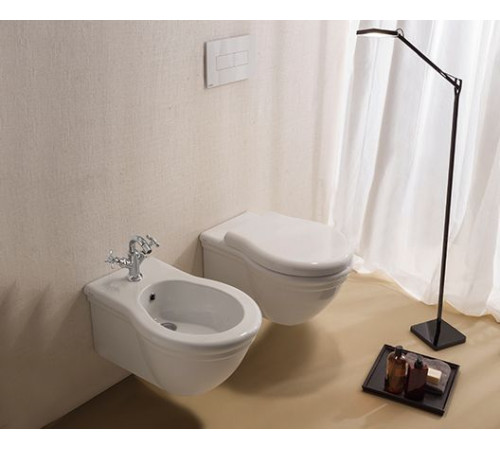 Биде подвесное Globo Paestum 570х380 мм белый глянцевый PAS10BI