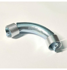 Фиксатор поворота трубы Uni-Fitt 20 мм 90° стальной с кольцами 859R2000