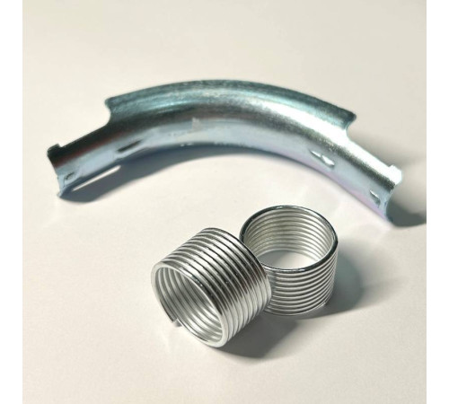 Фиксатор поворота трубы Uni-Fitt 20 мм 90° стальной с кольцами 859R2000